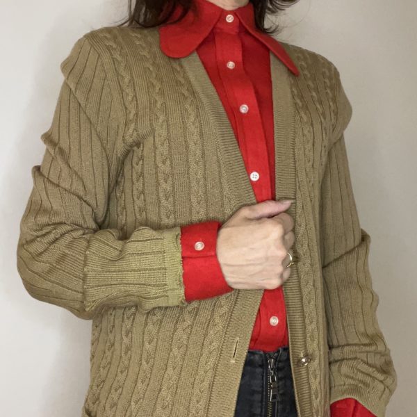 Chemise vintage rouge 70's – Image 5