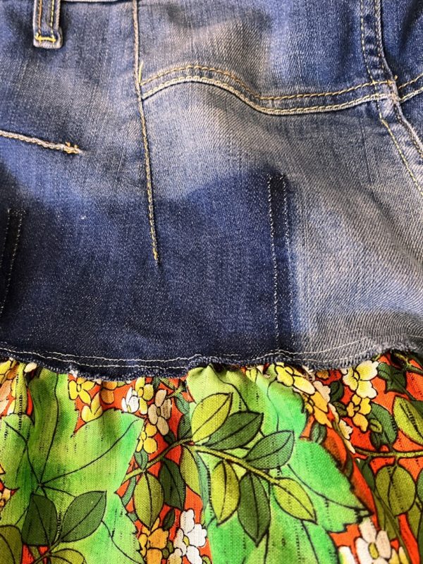 Upcycled  denim jupe by Tomomi – Image 4