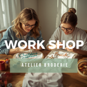 Atelier broderie sur t-shirts ou tote bag